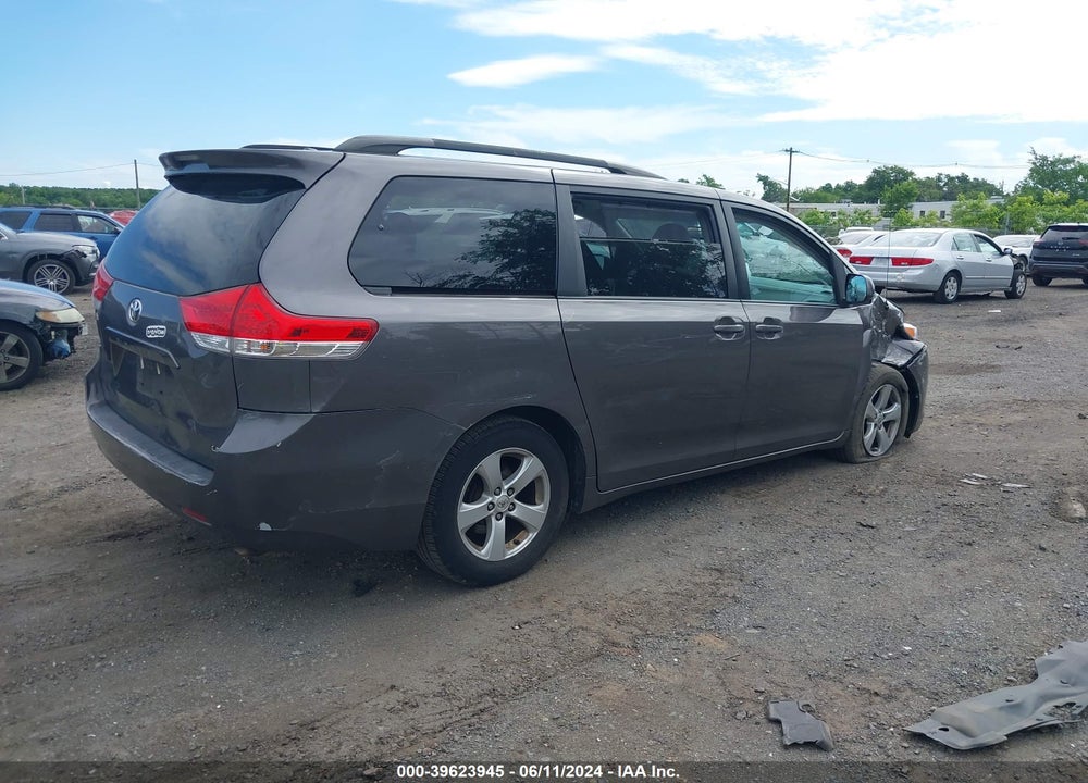 2012 TOYOTA SIENNA LE V6 8 PASSENGER VIN: 5TDKK3DC6CS230393