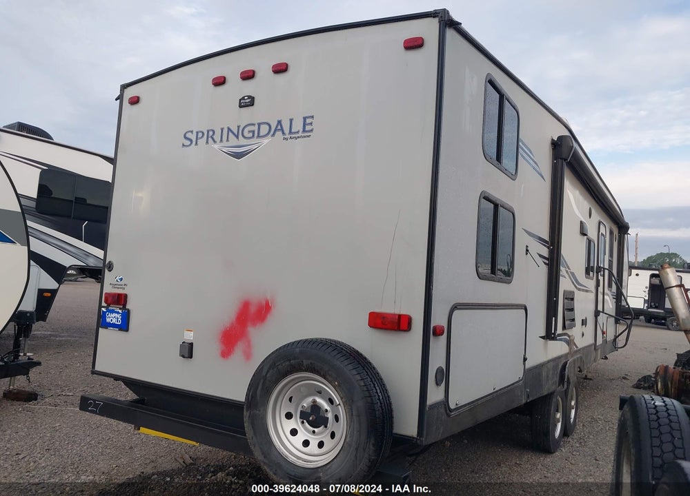 2020 KEYSTONE SPRINDALE 300 FWBH VIN: 4YDF30027L3102690