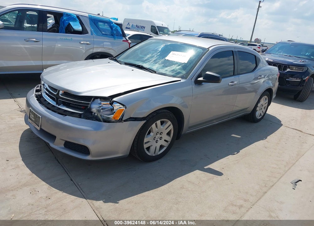 2014 DODGE AVENGER SE VIN: 1C3CDZAB2EN217943