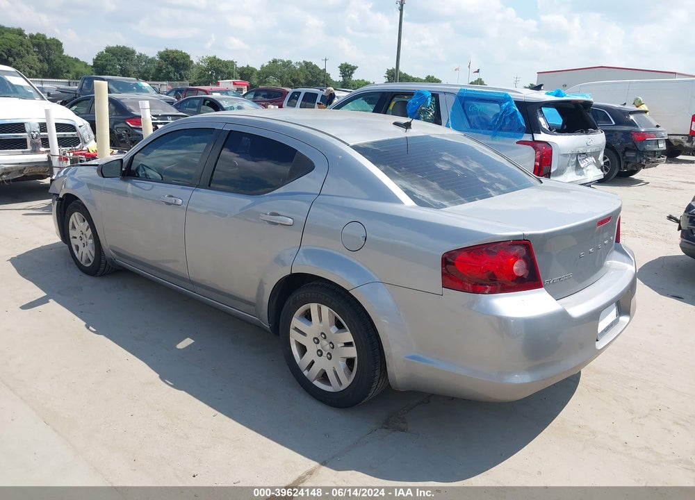 2014 DODGE AVENGER SE VIN: 1C3CDZAB2EN217943