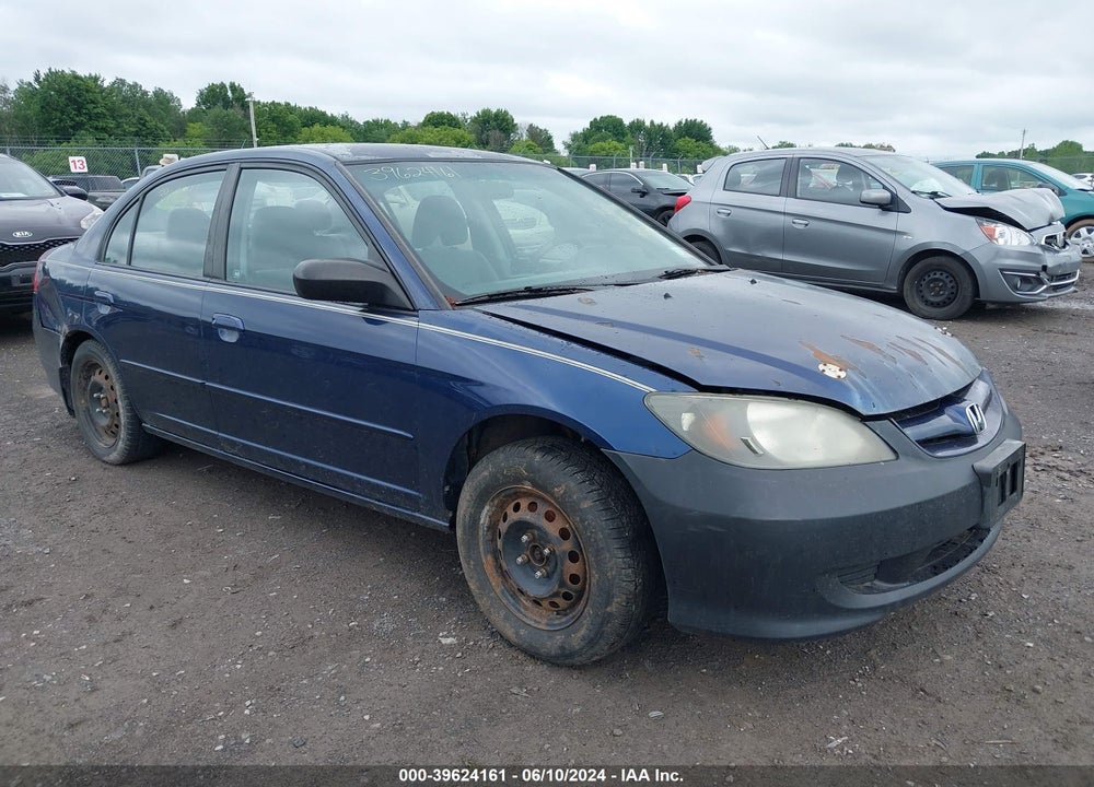 2004 HONDA CIVIC LX VIN: 2HGES16554H569776