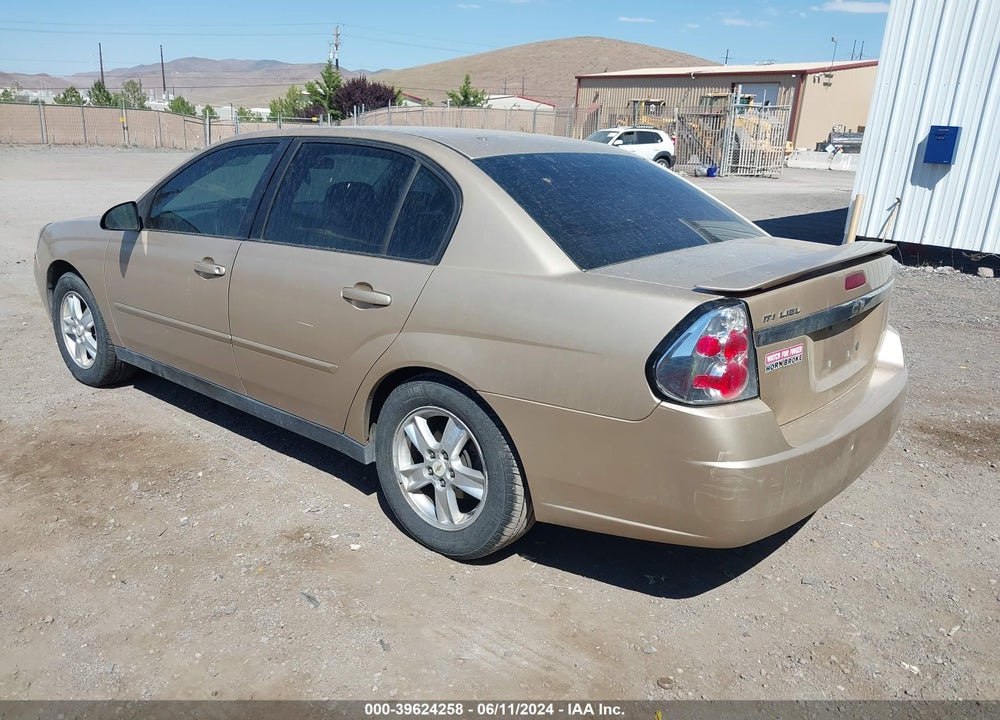 2005 CHEVROLET MALIBU LS VIN: 1G1ZT54895F207902