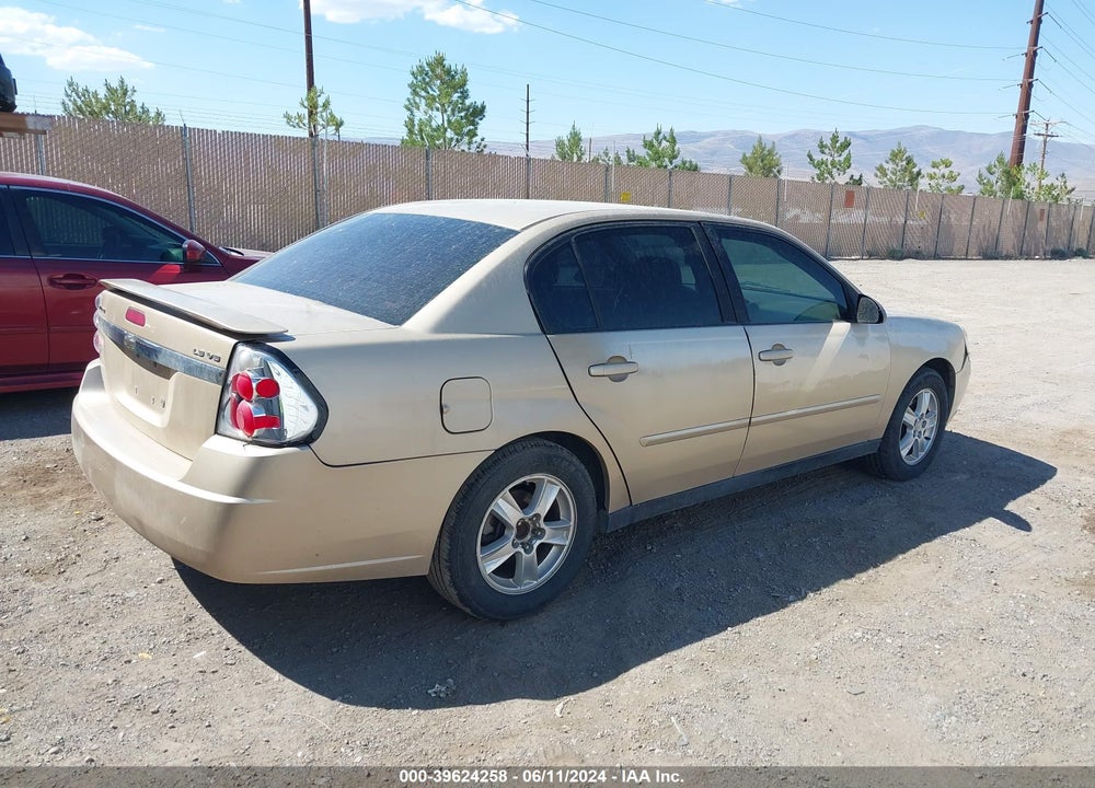2005 CHEVROLET MALIBU LS VIN: 1G1ZT54895F207902