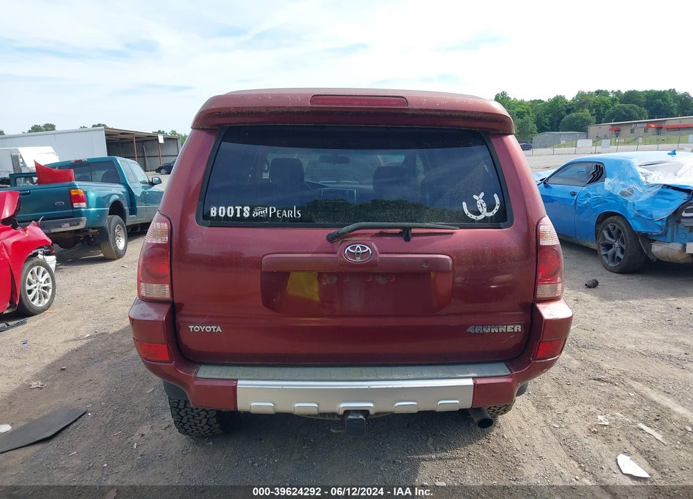 2005 TOYOTA 4RUNNER SR5 SPORT V6 VIN: JTEBU14R658045766