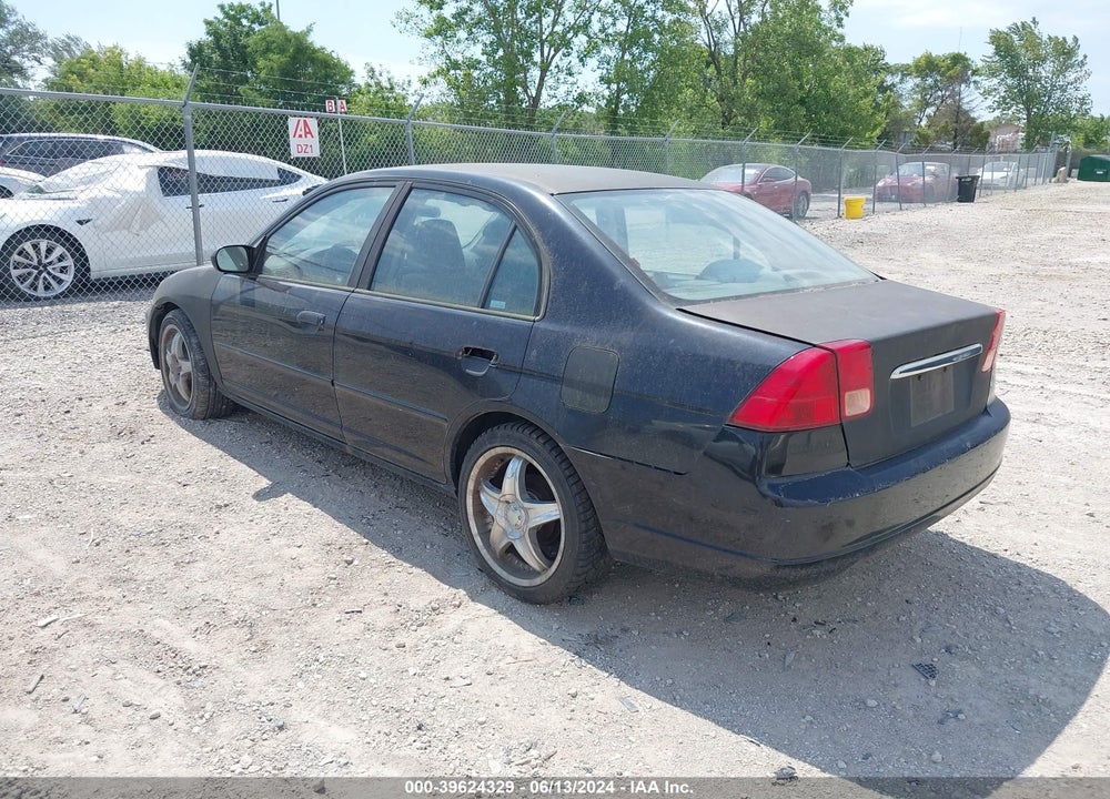 2001 HONDA CIVIC LX VIN: 1HGES16541L007074