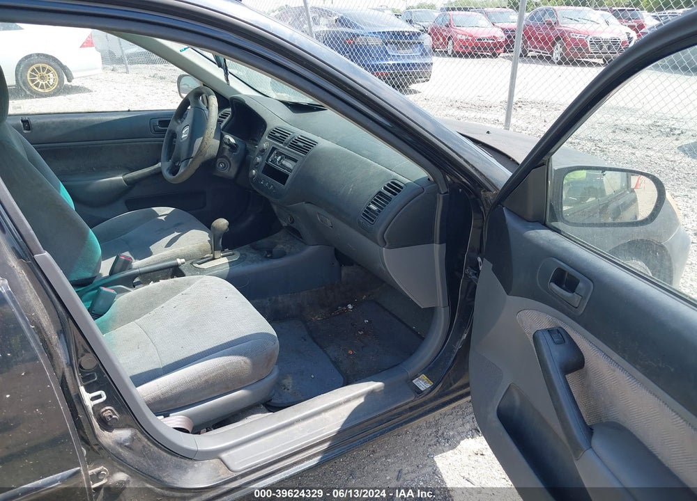 2001 HONDA CIVIC LX VIN: 1HGES16541L007074