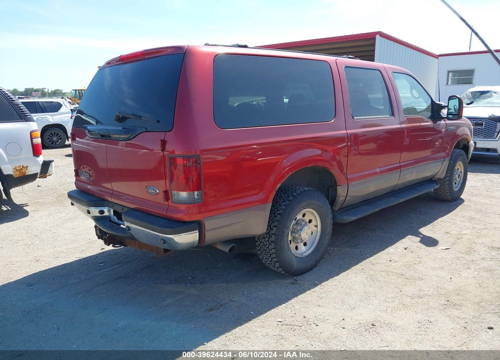 2002 FORD EXCURSION XLT VIN: 1FMNU41S02ED07820