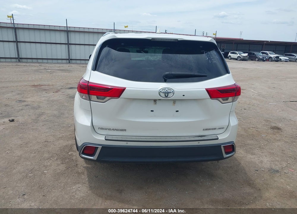 2017 TOYOTA HIGHLANDER LIMITED VIN: 5TDDZRFH5HS384259