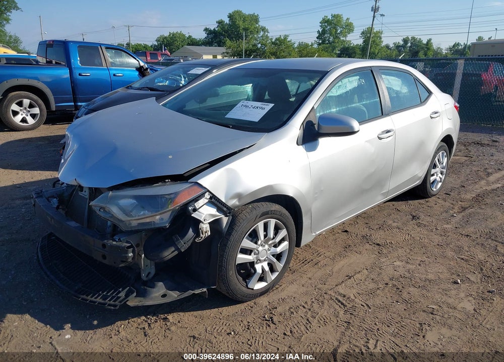 2014 TOYOTA COROLLA LE VIN: 5YFBURHE8EP132311