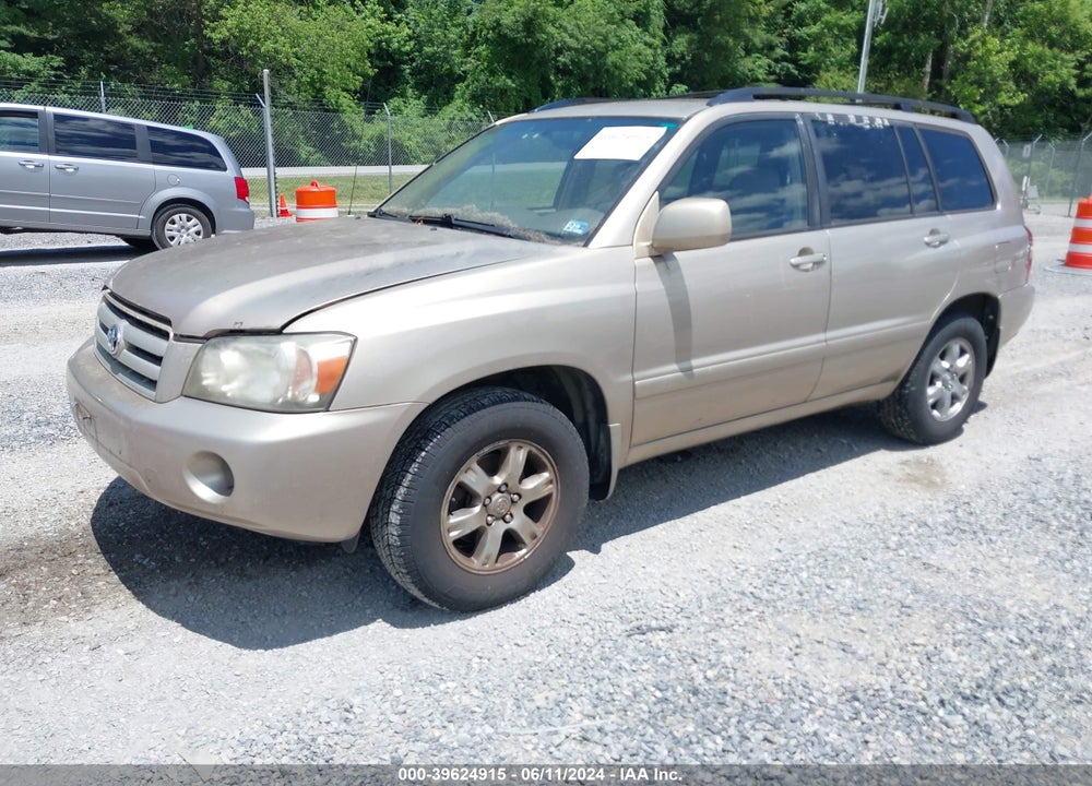 2004 TOYOTA HIGHLANDER V6 VIN: JTEEP21A840054927