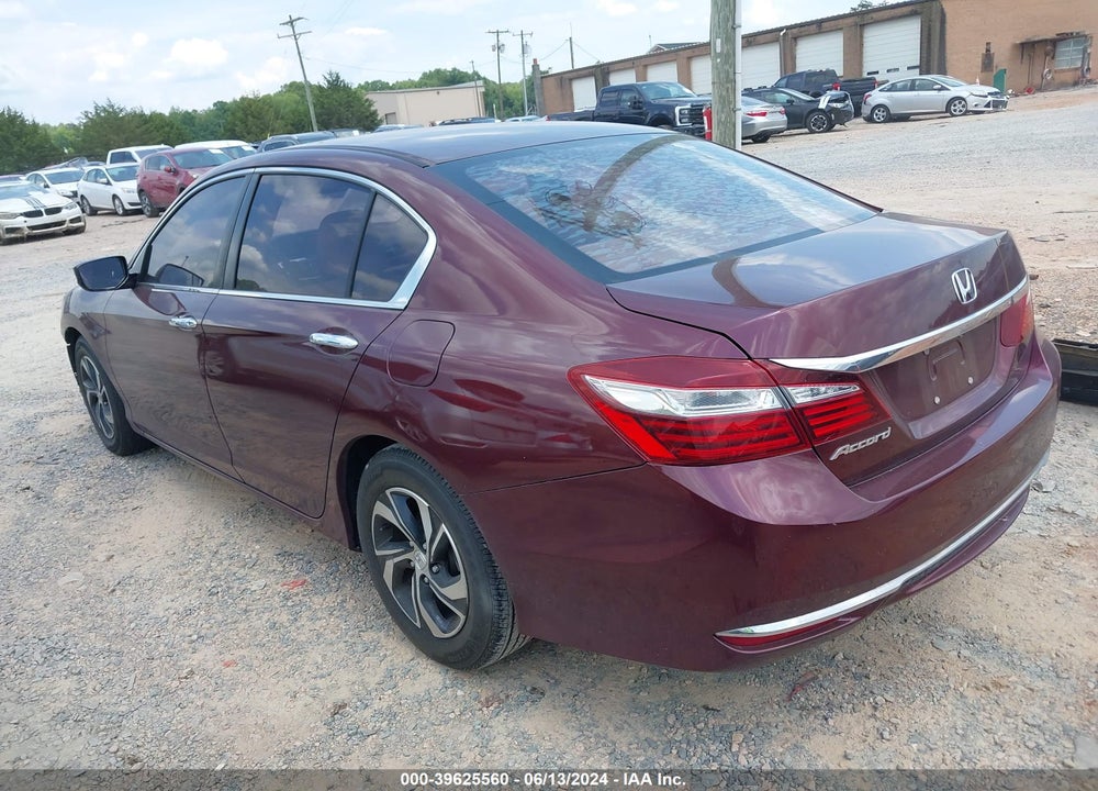 2016 HONDA ACCORD LX VIN: 1HGCR2F39GA050644