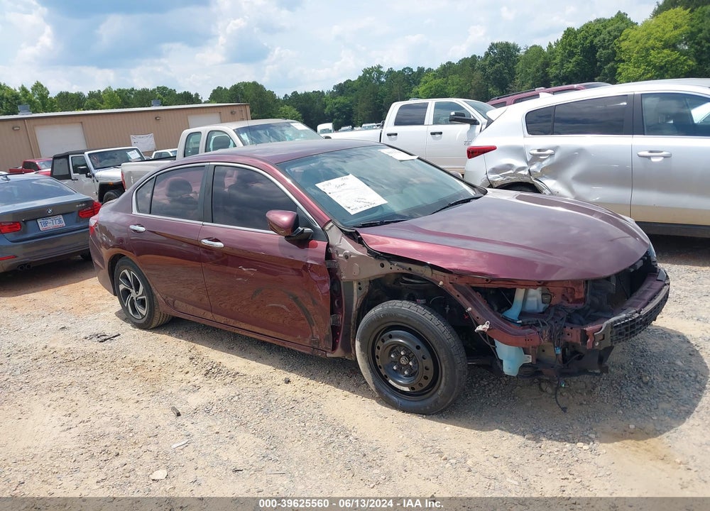 2016 HONDA ACCORD LX VIN: 1HGCR2F39GA050644