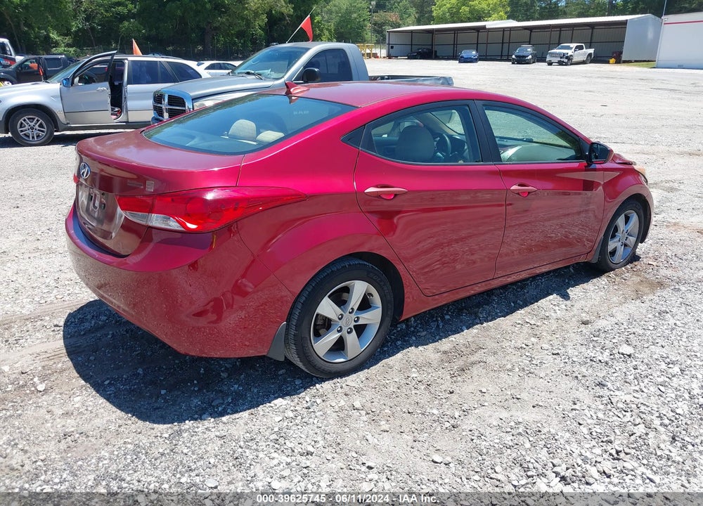 2013 HYUNDAI ELANTRA GLS VIN: 5NPDH4AE3DH420484