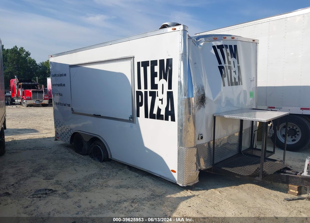 2021 TRAILER FREEDOM 16' ENCLOSED VIN: 5WKBE1624M1070670
