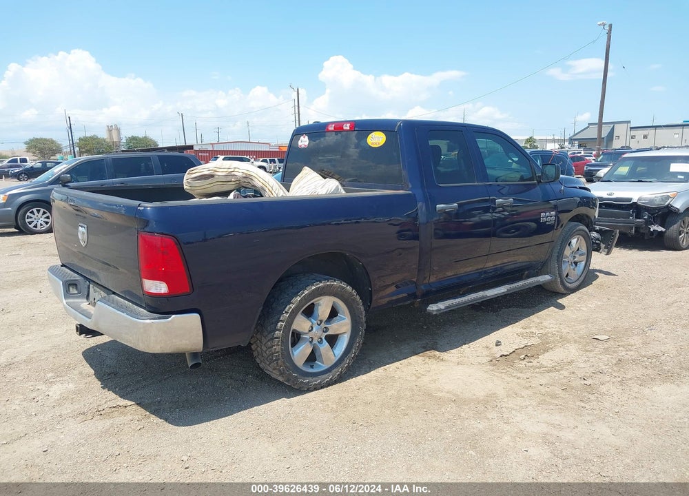 2019 RAM 1500 CLASSIC TRADESMAN QUAD CAB 4X2 6'4 BOX VIN: 1C6RR6FG9KS586037
