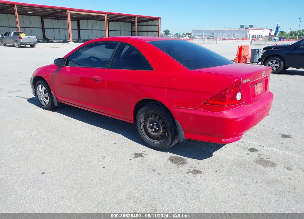 2004 HONDA CIVIC LX VIN: 1HGEM22574L032495