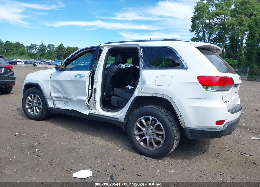 2015 JEEP GRAND CHEROKEE LIMITED VIN: 1C4RJFBG1FC762813