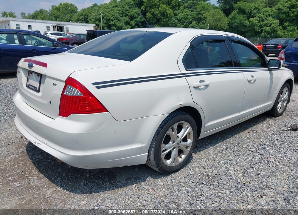 2012 FORD FUSION SE VIN: 3FAHP0HA4CR163658