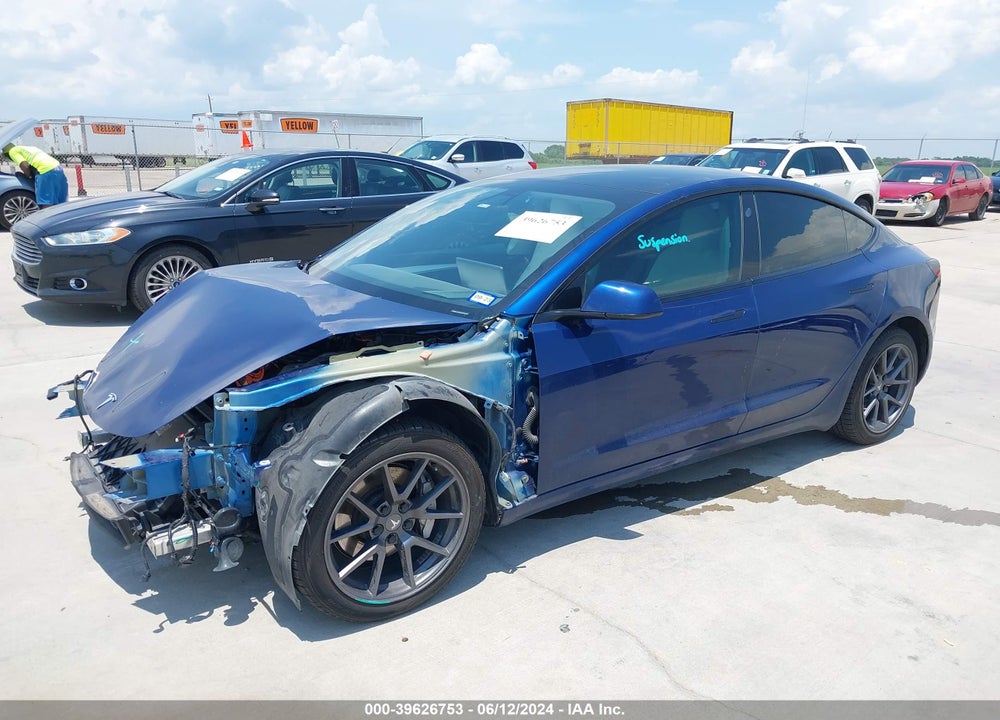 2021 TESLA MODEL 3 LONG RANGE DUAL MOTOR ALL-WHEEL DRIVE VIN: 5YJ3E1EB3MF087348