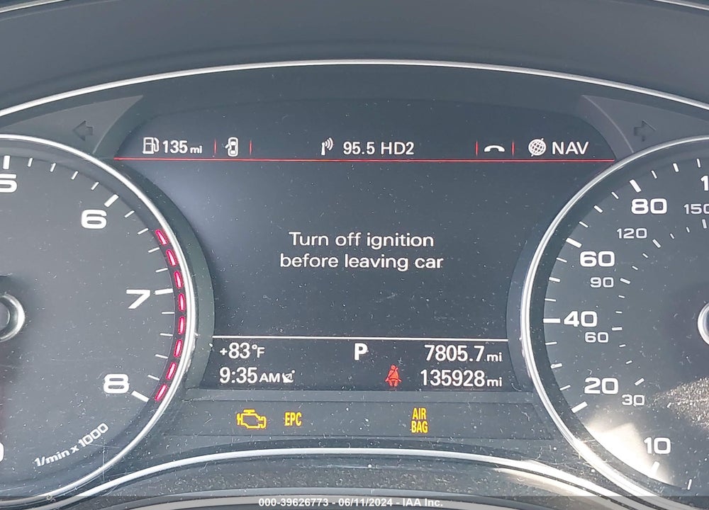 2013 AUDI A6 3.0T PREMIUM VIN: WAUJGAFC5DN063642