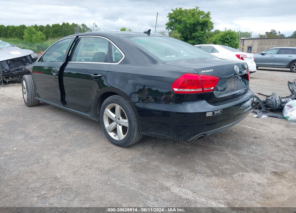 2013 VOLKSWAGEN PASSAT 2.5L SE VIN: 1VWBP7A33DC034604