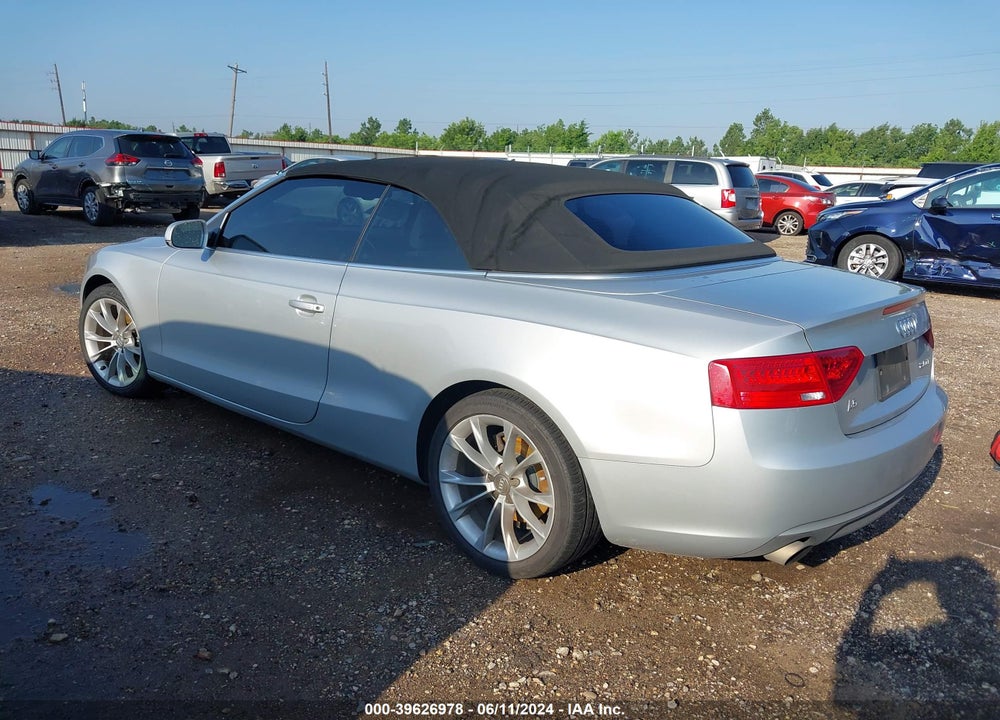 2013 AUDI A5 2.0T PREMIUM VIN: WAULFAFH1DN010590