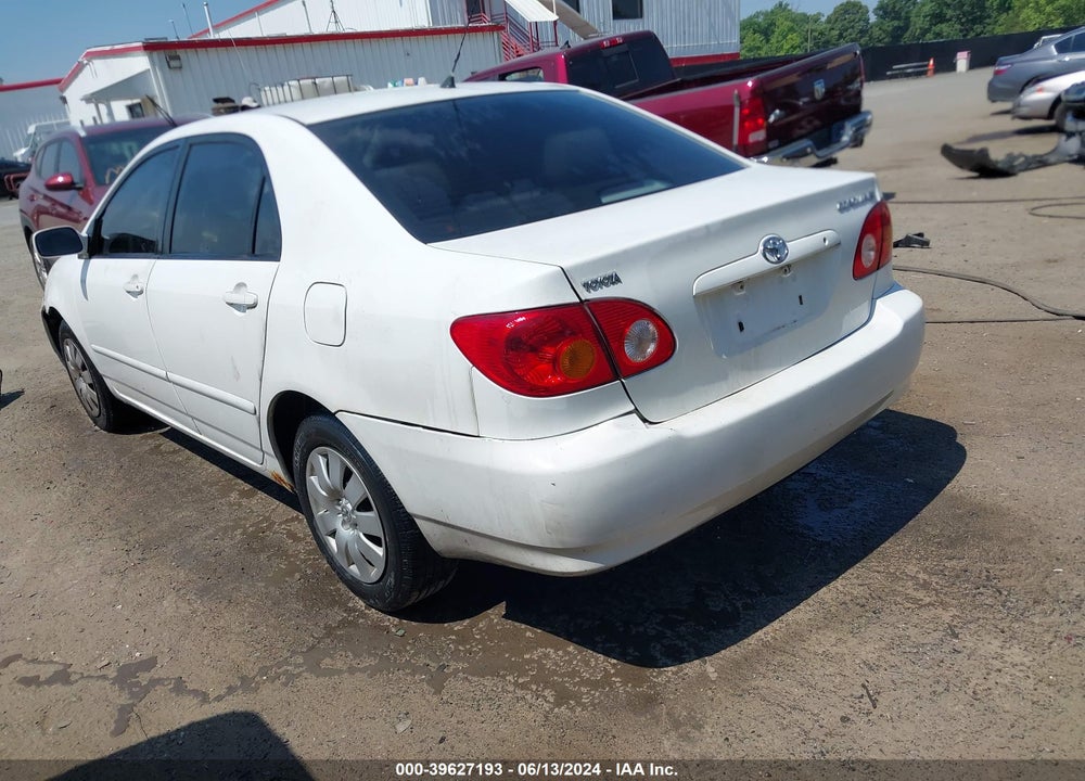 2004 TOYOTA COROLLA LE VIN: 2T1BR32E14C285652