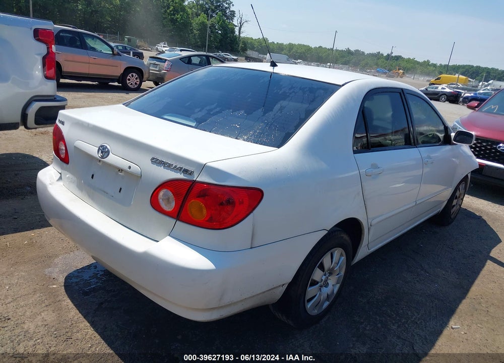 2004 TOYOTA COROLLA LE VIN: 2T1BR32E14C285652