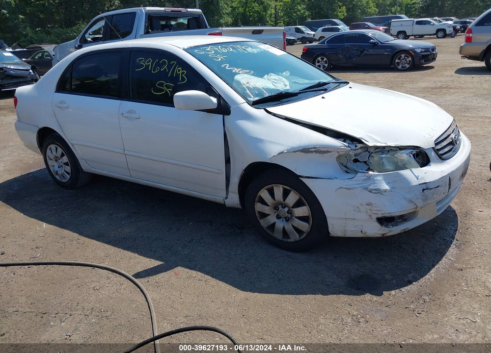 2004 TOYOTA COROLLA LE VIN: 2T1BR32E14C285652