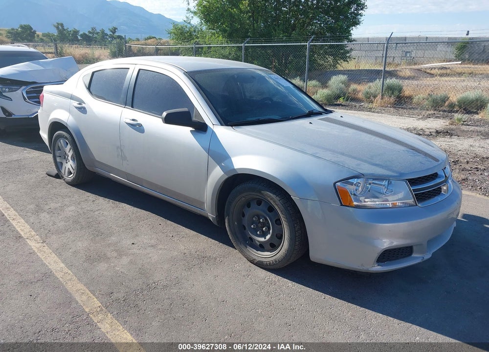 2012 DODGE AVENGER SE VIN: 1C3CDZAB1CN237999