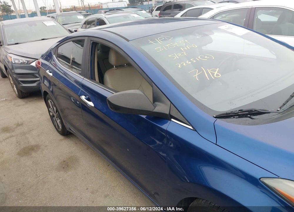 2015 HYUNDAI ELANTRA LIMITED VIN: 5NPDH4AE9FH557528