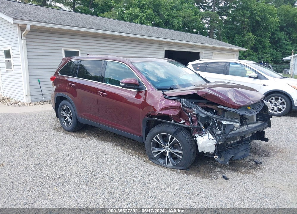 2019 TOYOTA HIGHLANDER LE PLUS VIN: 5TDBZRFH5KS953707