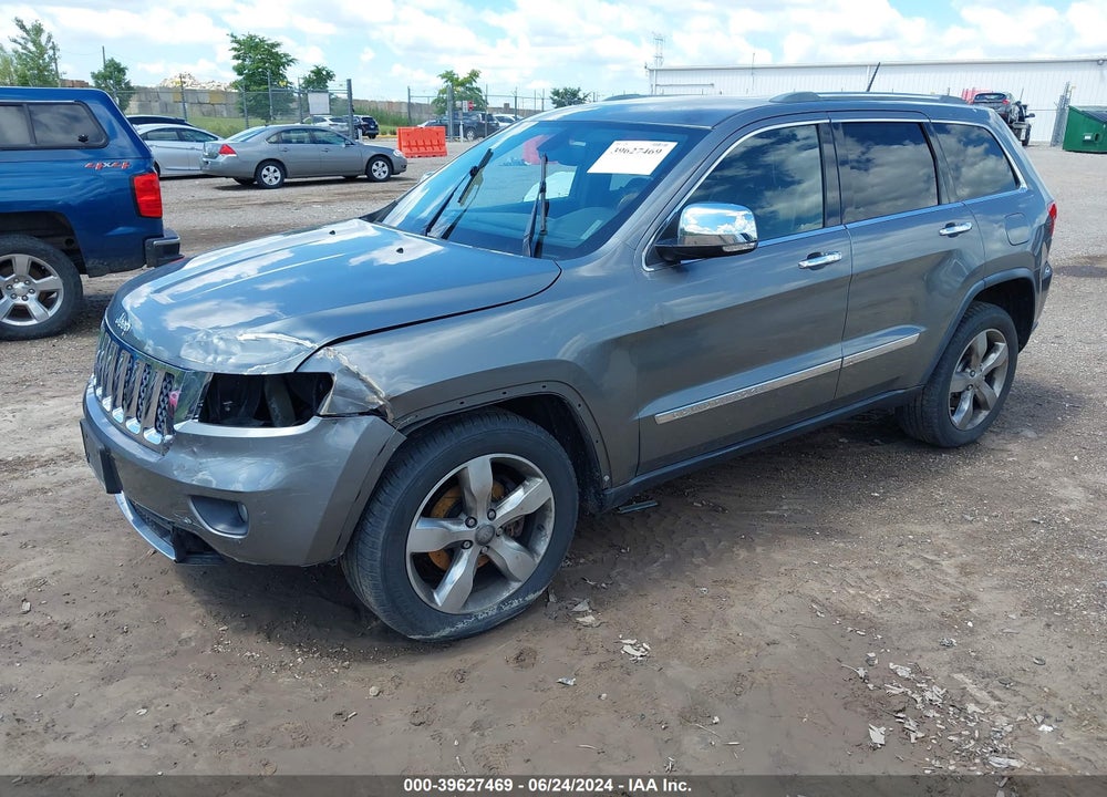 2012 JEEP GRAND CHEROKEE OVERLAND VIN: 1C4RJFCT8CC141155