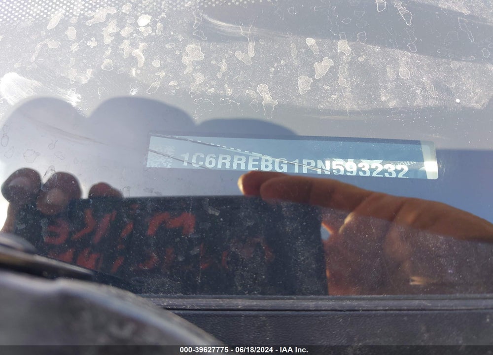 2023 RAM 1500 VIN: 1C6RREBG1PN593232