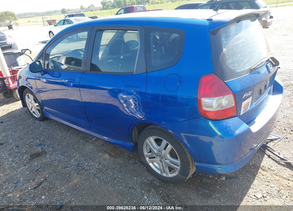2008 HONDA FIT SPORT VIN: JHMGD386X8S016041