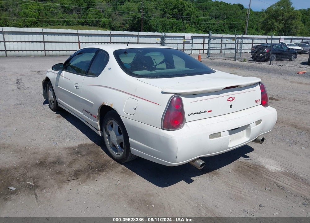 2001 CHEVROLET MONTE CARLO SS VIN: 2G1WX15K519251764