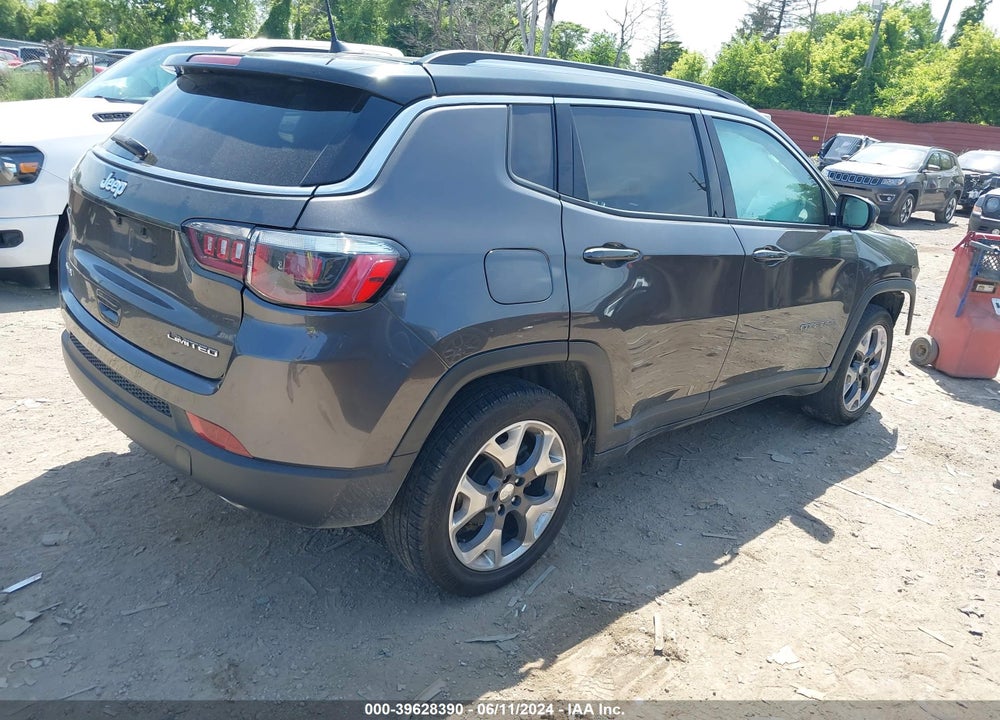 2018 JEEP COMPASS LIMITED 4X4 VIN: 3C4NJDCB6JT395622