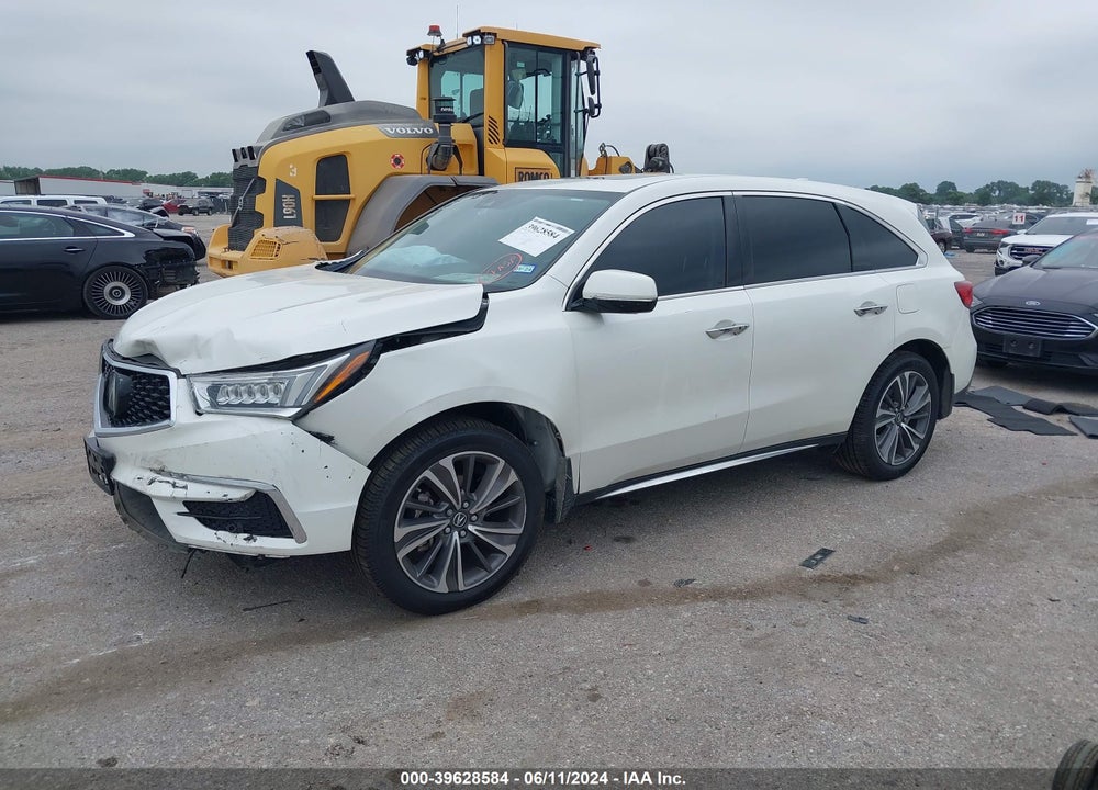 2019 ACURA MDX TECH PKG VIN: 5J8YD3H55KL009871