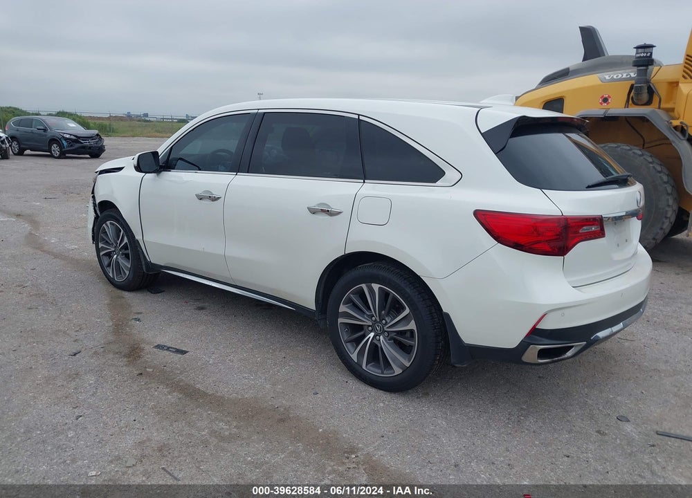 2019 ACURA MDX TECH PKG VIN: 5J8YD3H55KL009871