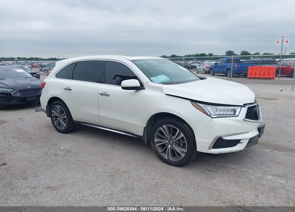 2019 ACURA MDX TECH PKG VIN: 5J8YD3H55KL009871