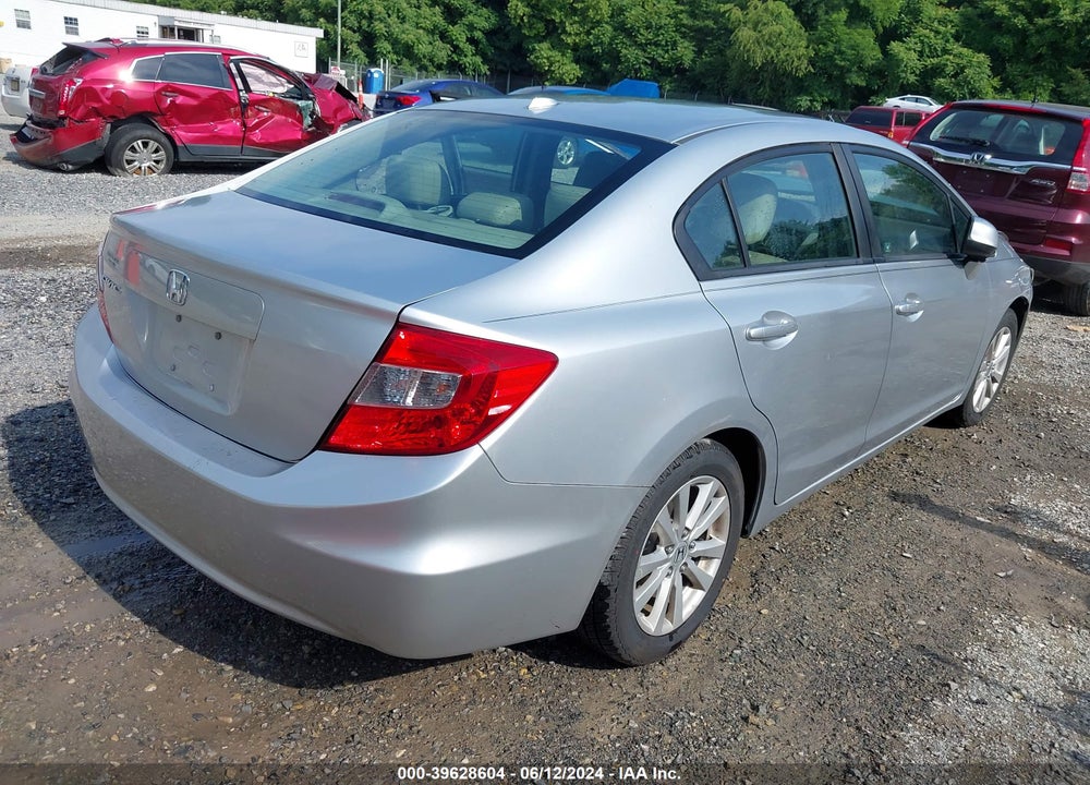 2012 HONDA CIVIC EX-L VIN: 2HGFB2F90CH550998