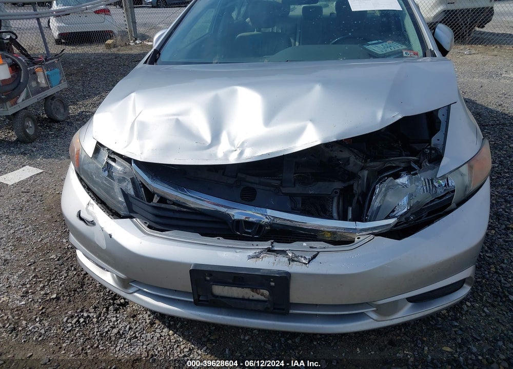 2012 HONDA CIVIC EX-L VIN: 2HGFB2F90CH550998