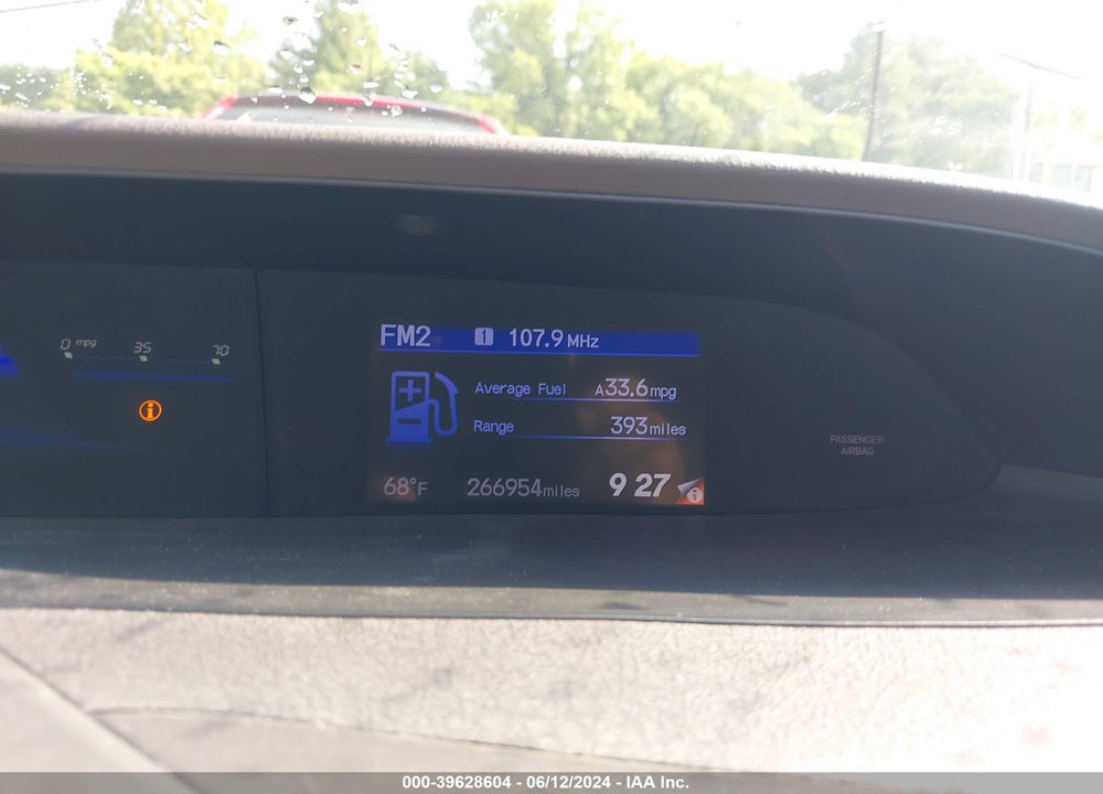 2012 HONDA CIVIC EX-L VIN: 2HGFB2F90CH550998