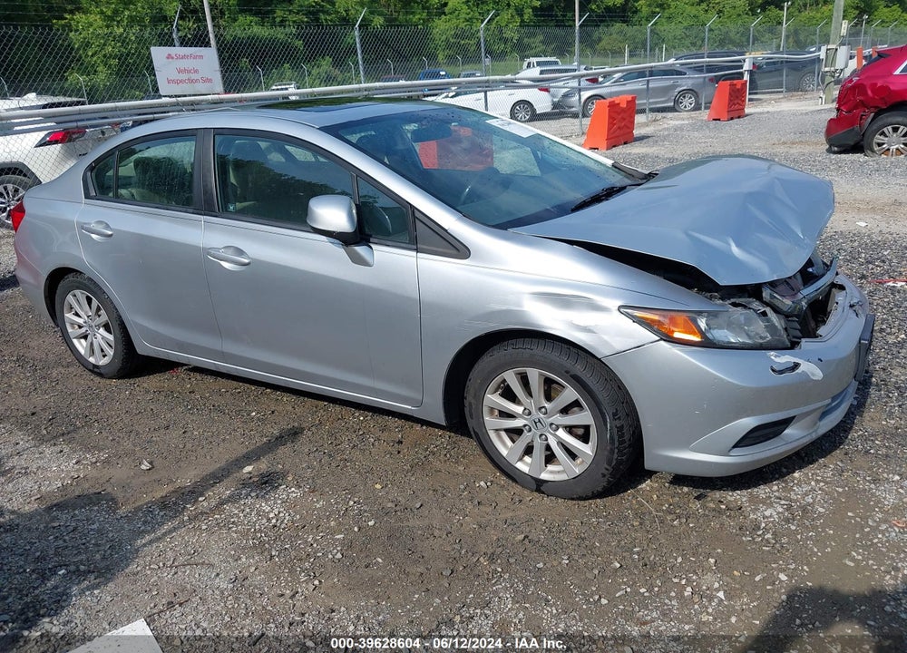 2012 HONDA CIVIC EX-L VIN: 2HGFB2F90CH550998