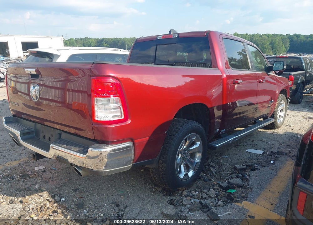 2019 RAM 1500 BIG HORN/LONE STAR 4X2 5'7 BOX VIN: 1C6RREFT9KN617230