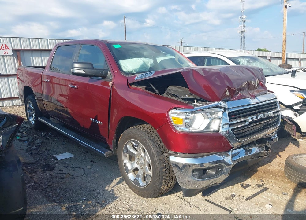 2019 RAM 1500 BIG HORN/LONE STAR 4X2 5'7 BOX VIN: 1C6RREFT9KN617230