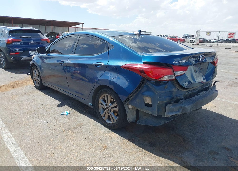 2014 HYUNDAI ELANTRA SE VIN: KMHDH4AE4EU081611