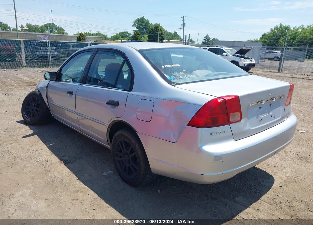 2001 HONDA CIVIC LX VIN: 1HGES16591L070347