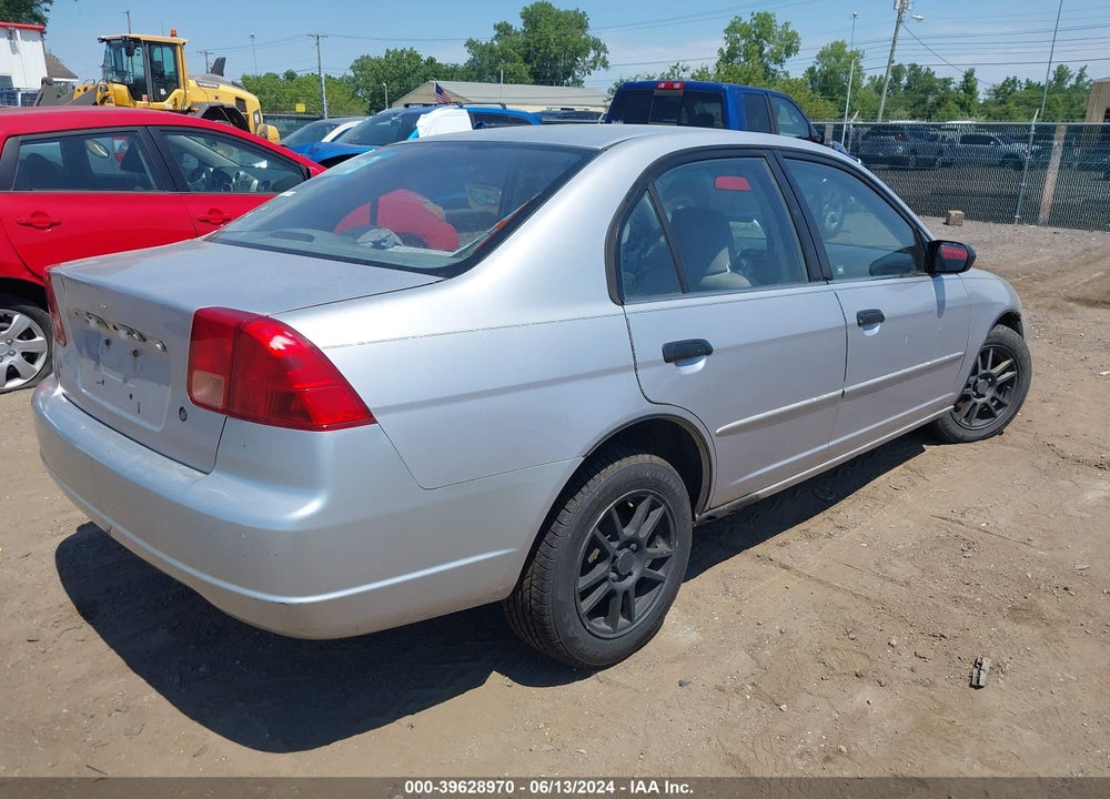 2001 HONDA CIVIC LX VIN: 1HGES16591L070347