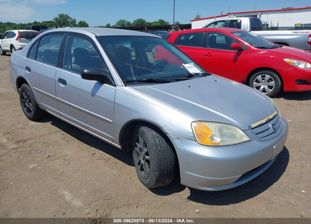 2001 HONDA CIVIC LX VIN: 1HGES16591L070347